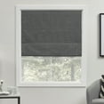 thumbnail image 1 of Exclusive Home 100% Blackout Fabric Roman Window Shade, Grey 23"x64", 1 of 15