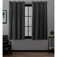 thumbnail image 1 of Exclusive Home Academy Total Blackout Grommet Top Curtain Panel Pair, 52"x63", Charcoal, 1 of 6