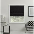 thumbnail image 1 of Exclusive Home Acadia 100% Blackout Roman Shade, 27"x64", Black, 1 of 13