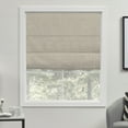 thumbnail image 1 of Exclusive Home Acadia 100% Blackout Roman Shade, 27"x64", Natural, 1 of 15