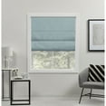 thumbnail image 1 of Exclusive Home Acadia Blackout Linen Roman Window Shade, Aqua, 31" x 64", 1 of 8