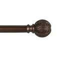 thumbnail image 1 of Exclusive Home Acanthus 1" Window Curtain Rod and Finial Set, Adjustable 66"-120", Oil Rubbed Bronze, 1 of 8