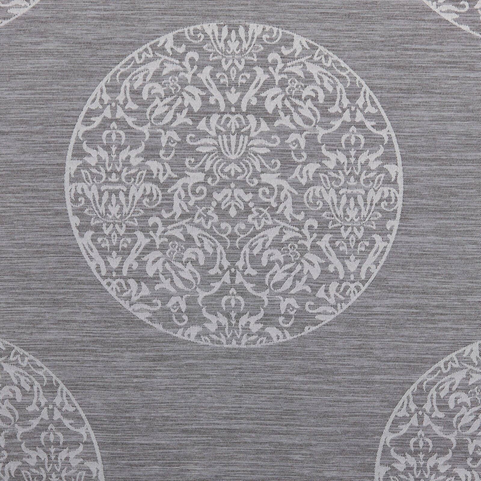 Akola Extra Long Ash Grey Linen Look Grommet Drapes