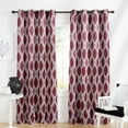 thumbnail image 1 of Exclusive Home Alfie Room Darkening Blackout Grommet Top Curtain Panel Pair, 52"x84", Burgundy, Set of 2, 1 of 8