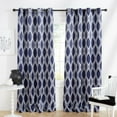 thumbnail image 1 of Exclusive Home Alfie Room Darkening Blackout Grommet Top Curtain Panel Pair, 52"x96", Peacoat Blue, Set of 2, 1 of 8