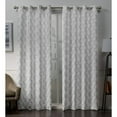 thumbnail image 1 of Exclusive Home Amelia Embroidered Woven Room Darkening Blackout Grommet Top Curtain Panel Pair, 52"x63", Winter, 1 of 6