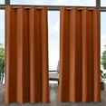 thumbnail image 1 of Exclusive Home Aztec Indoor/Outdoor Grommet Top Curtain Panel Pair, 54"x84", Mecca Orange, 1 of 6
