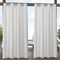 thumbnail image 1 of Exclusive Home Aztec Indoor/Outdoor Grommet Top Curtain Panel Pair, 54"x96", White, 1 of 6