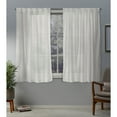 thumbnail image 1 of Exclusive Home Belgian Sheer Hidden Tab Top Curtain Panel Pair, 50"x63", Snowflake, 1 of 6