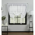 thumbnail image 1 of Exclusive Home Belgian Sheer Rod Pocket Tie Up Shade, 54"x63", White, 1 of 5