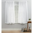 thumbnail image 1 of Exclusive Home Bella Sheer Hidden Tab Top Curtain Panel Pair, 54"x63", White, 1 of 7