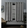 thumbnail image 1 of Exclusive Home Belmont Woven Blackout Grommet Top Curtain Panel Pair, Grey Mist, 52x84, 1 of 6