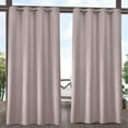 thumbnail image 1 of Exclusive Home Biscayne Indoor/Outdoor Two Tone Textured Grommet Top Curtain Panel Pair, 54"x96", Blush, 1 of 6
