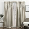thumbnail image 1 of Exclusive Home Bliss Room Darkening Blackout HIdden Tab Top Curtain Panels, 54"x84", Sand, Set of 2, 1 of 10