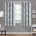 thumbnail image 1 of Exclusive Home Branches Linen Blend Grommet Top Curtain Panel Pair, 54"x63", Indigo, 1 of 5
