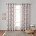 thumbnail image 1 of Exclusive Home Branches Linen Blend Grommet Top Curtain Panel Pair, 54"x96", Burgundy, 1 of 7