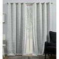 thumbnail image 1 of Exclusive Home Burke 100% Blackout Grommet Top Curtain Panel Pair, 52"x96", Dark Grey, Set of 2, 1 of 8