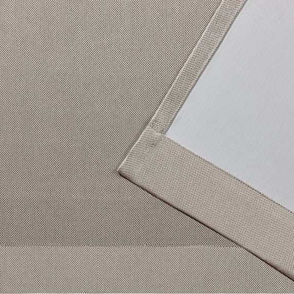 Exclusive Home Carling Basketweave Textured Woven Blackout Window Curtain Panel Pair with Grommet Top, 52x84, Linen