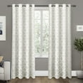 thumbnail image 1 of Exclusive Home Cartago Insulated Woven Room Darkening Blackout Grommet Top Curtain Panel Pair, 54"x108", Vanilla, 1 of 6