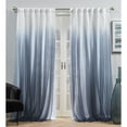 thumbnail image 1 of Exclusive Home Crescendo Lined Room Darkening Blackout Hidden Tab Curtain Panel Pair, 52"x84", Indigo, Set of 2, 1 of 8