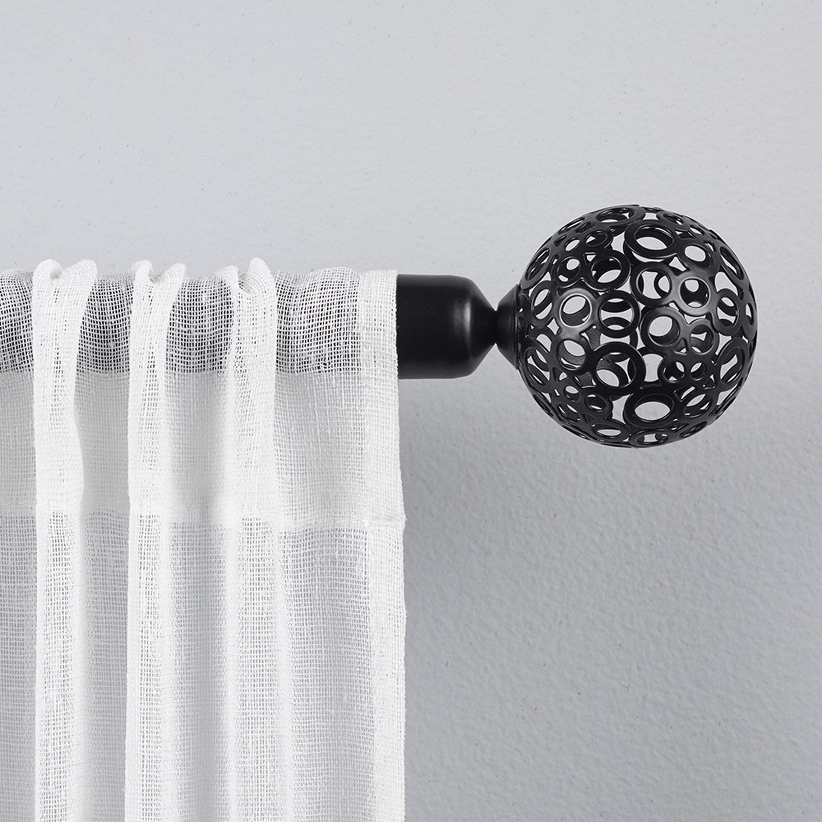 Exclusive Home Curtains 1" Globe Curtain Rod and Finial Set