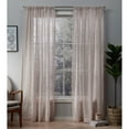 thumbnail image 1 of Exclusive Home Curtains 2 Pack Cali Embroidered Sheer Rod Pocket Curtain Panels, 50x84, Blush, 1 of 6