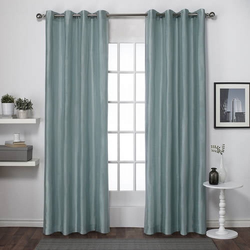 Exclusive Home Curtains 2 Pack Chatra Faux Silk Grommet Top Curtain