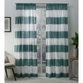 thumbnail image 1 of Exclusive Home Curtains 2 Pack Darma Sheer Linen Rod Pocket Curtain Panels, Teal, 50x84, 1 of 6