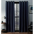 thumbnail image 1 of Exclusive Home Curtains 2 Pack Eglinton Woven Blackout Grommet Top Curtain Panels, Indigo, 52x108, 1 of 6
