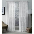 thumbnail image 1 of Exclusive Home Curtains 2 Pack Muse Geometric Jacquard Linen Sheer Rod Pocket Curtain Panels, 1 of 6
