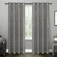 thumbnail image 1 of Exclusive Home Curtains 2 Pack Oakdale Motif Textured Linen Grommet Top Curtain Panels, 1 of 5
