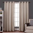 thumbnail image 1 of Exclusive Home Curtains 2 Pack Raw Silk Thermal Grommet Top Curtain Panels, 1 of 4
