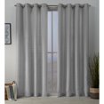 thumbnail image 1 of Exclusive Home Curtains 2 Pack Squared Embellished Grommet Top Curtain Panels, 1 of 6