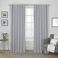 thumbnail image 1 of Exclusive Home Curtains 2 Pack Zeus Solid Textured Jacquard Blackout Hidden Tab Curtain Panels, 1 of 5