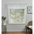 thumbnail image 1 of Exclusive Home Curtains Belgian Tailored Sheer Rod Pocket Valance, 54x16, Blue, 1 of 7