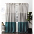 thumbnail image 1 of Exclusive Home Curtains Chateau Light Filtering Pinch Pleat Curtain Panels, 96" Length, Teal, Set of 2, 1 of 10