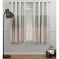 thumbnail image 1 of Exclusive Home Curtains Chateau Striped Faux Silk Grommet Top Curtain Panel Pair, 54x63, Blush, 1 of 7