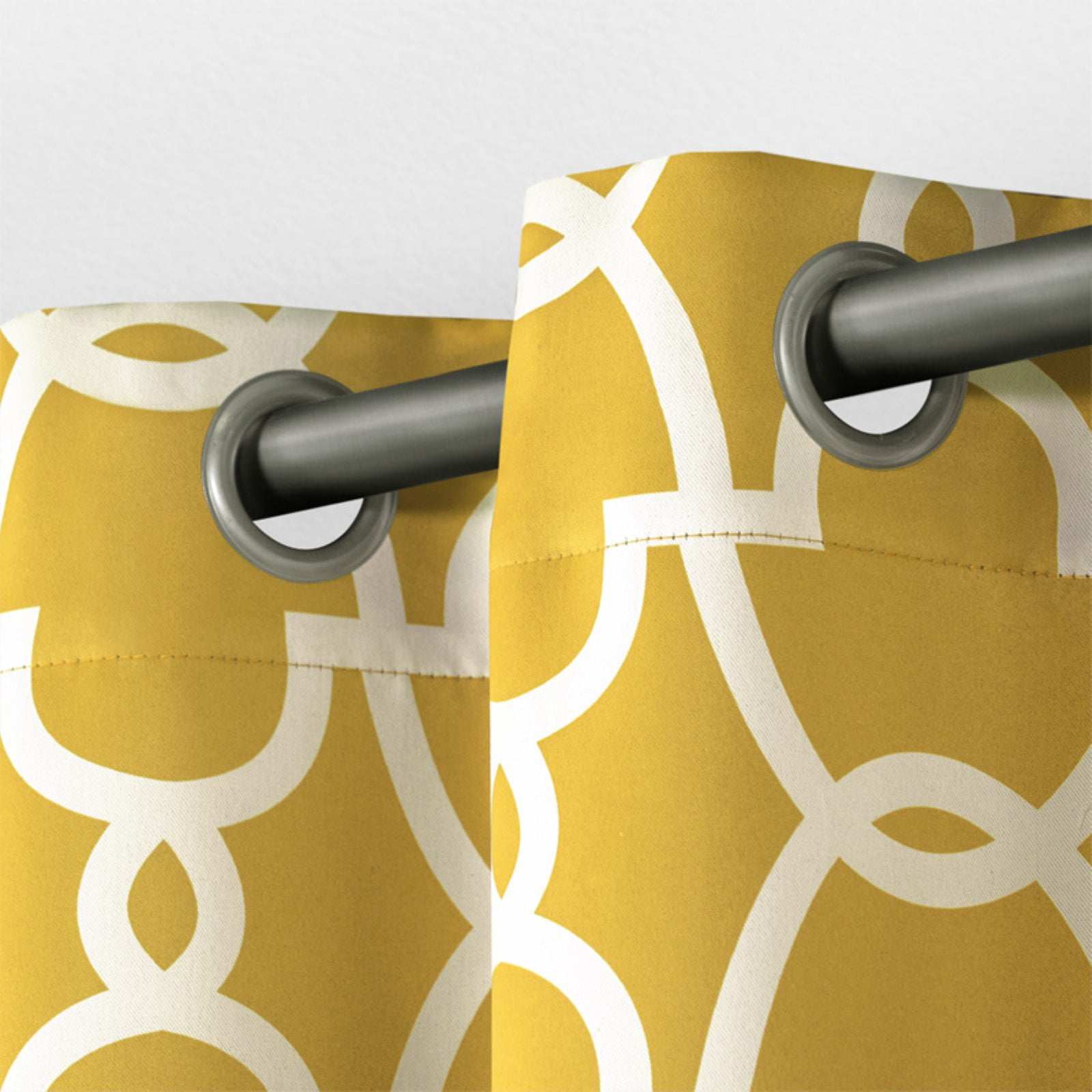 Exclusive Home Curtains Gates Sateen Room Darkening Blackout Thermal Grommet Top Curtain Panel Pair, 52x108, Sundress Yellow