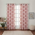 thumbnail image 1 of Exclusive Home Curtains Kochi Linen Blend Grommet Top Curtain Panel Pair, 54x108, Mecca Orange, 1 of 11