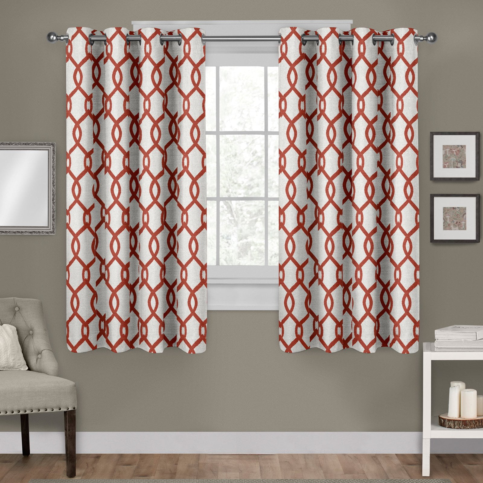 Exclusive Home Curtains Kochi Linen Blend Grommet Top Curtain Panel
