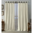 thumbnail image 1 of Exclusive Home Curtains Loha Linen Braided Tab Top Curtain Panel Pair, 54x96, Ivory, 1 of 7