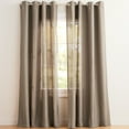 thumbnail image 1 of Exclusive Home Curtains Loha Linen Grommet Top Curtain Panel Pair, 54x108, Cafe, 1 of 8