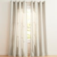 thumbnail image 1 of Exclusive Home Curtains Loha Linen Grommet Top Curtain Panel Pair, 54x120, Natural, 1 of 8