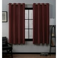 thumbnail image 1 of Exclusive Home Curtains Loha Linen Grommet Top Curtain Panel Pair, 54x63, Radiant Red, 1 of 6