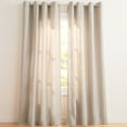thumbnail image 1 of Exclusive Home Curtains Loha Linen Grommet Top Curtain Panel Pair, 54x84, Beige, 1 of 8