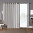 thumbnail image 1 of Exclusive Home Curtains Sateen Twill Woven Room Darkening Blackout Wide Patio Grommet Top Single Curtain Panel, 100x84, Vanilla, 1 of 6