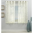 thumbnail image 1 of Exclusive Home Curtains Wilshire Burnout Sheer Grommet Top Curtain Panel Pair, 54x63, Ivory, 1 of 7