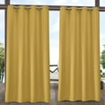 thumbnail image 1 of Exclusive Home Delano Heavyweight Textured Indoor/Outdoor Grommet Top Curtain Panel Pair, 54"x84", Sunbath, 1 of 6