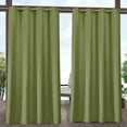 thumbnail image 1 of Exclusive Home Delano Heavyweight Textured Indoor/Outdoor Grommet Top Curtain Panel Pair, 54"x96", Kiwi Green, 1 of 6