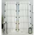 thumbnail image 1 of Exclusive Home Demi Light Filtering Hidden Tab Top Curtain Panel Pair, 54"x84", Black, Set of 2, 1 of 7